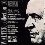 Brahms: Piano Concerto/Schicksalslied - Myra Hess (piano); Los Angeles Philharmonic Orchestra (choir, chorus); Bruno Walter (conductor)