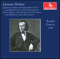 Brahms: Quintet; Trio - Eric Lewis (violin); John Dexter (viola); Judith Gordon (piano); Matthias Naegele (cello); Ronald Gorevic (viola);...
