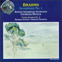 Brahms: Symphony No. 1; Violin Sonata No. 3 - David Wilson-Johnson (bass); Kathleen Kuhlmann (mezzo-soprano); Keith Lewis (tenor); Leslie Pearson (organ);...
