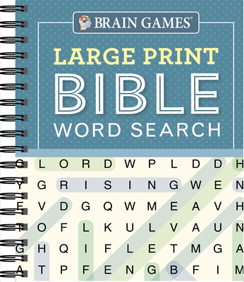 Brain Games - Large Print Bible Word Search (Blue) - Publications International Ltd, and Brain Games