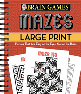 Brain Games - Mazes Large Print