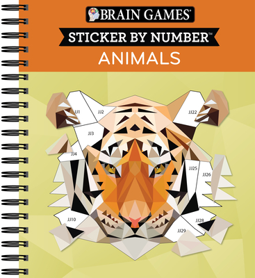 Brain Games - Sticker by Number: Animals - 2 Books in 1 (42 Images to Sticker) - Publications International Ltd, and New Seasons, and Brain Games