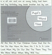 Breakthrough to Literacy: Pupil's Word Tiles (Breakthrough to Literacy) - Mackay, David, Coles, Martin, Hall, Christine, Thompson, Brian, Schaub, Pamela, Knowles, Frances