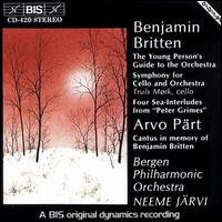 Britten: Young Person's Guide to the Orchestra, etc. - Truls Mrk (cello); Bergen Philharmonic Orchestra; Neeme Jrvi (conductor)