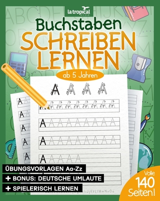 Buchstaben schreiben lernen ab 5 Jahren: Mein ABC - ?bungsheft f?r Kinder mit tollen Druckschriftvorlagen zum ?ben und Lernen f?r M?dchen und Jungen im Kindergarten, in der Vorschule und Grundschule. - Ludwig, David