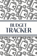 Budget Tracker (White and Black Money Outlines): 6"x9" Monthly Finance Organizer for Expenses, Savings, and Debt; Manage Your Money Notebook