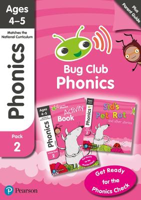 Bug Club Phonics Learn at Home Pack 2, Phonics Sets 4-6 for ages 4-5 (Six stories + Parent Guide + Activity Book) - Johnston, Rhona, and Watson, Joyce, and Willis, Jeanne