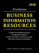 Business Information Resources, 2020: Print Purchase Includes 1 Year Free Online Access