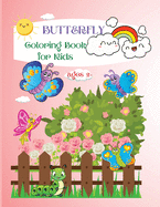 Butterfly Coloring Book for Kids: Cute Activity Book For Kids Ages 2+