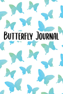 Butterfly Journal: Lined Journal, 120 Pages, 6 x 9, White Background