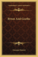 Byron And Goethe