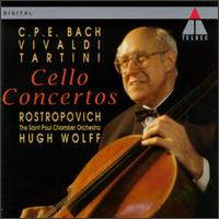 C.P.E. Bach, Vivaldi, Tartini: Cello Concertos - Christopher Brown (double bass); Layton James (harpsichord); Mstislav Rostropovich (candenza); Mstislav Rostropovich (cello);...