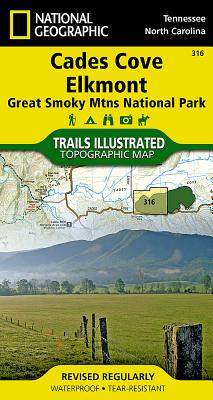 Cades Cove / Elkmont, Great Smoky Mountains National Park - National Geographic Maps