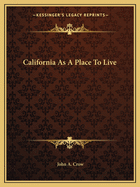 California As A Place To Live