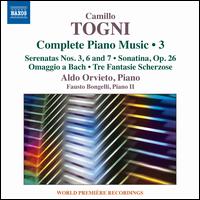 Camillo Togni: Complete Piano Music, Vol. 3 - Aldo Orvieto (piano); Fausto Bongelli (piano)