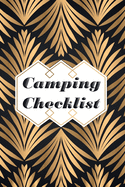Camping Checklist: Camping List Checklist Pack List supplies book to check all gears for hiking trekking backpacking trips planner or outdoor adventure and also diary journal of the trips. Flowers Cover