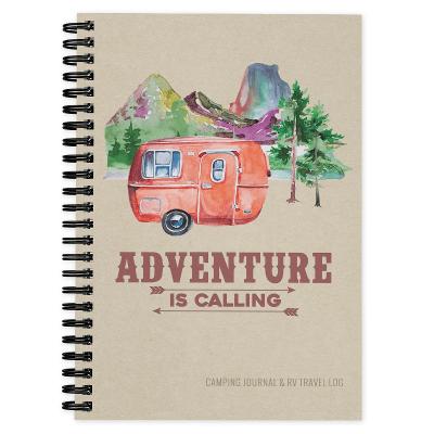 Camping Journal & RV Travel Logbook, Red Vintage Camper: Caravanning Campsite Log Books - Willow, Enchanted