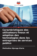 Caractristiques des utilisateurs finaux et adoption des technologies dans les entreprises de services publics