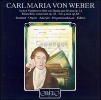 Carl Maria von Weber: Grand Duo Concertant; Variationen; Trio - Andrs Adorjn (flute); Boris Pergamenschikow (cello); Eduard Brunner (clarinet); Gerhard Oppitz (piano); Pavel Gililov (piano)