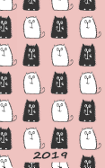 Cat Daily Planner 2019: Small Calendar Journal & Notebook