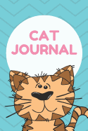 Cat Journal: Blank Lined Paper Notebook with Page Numbers 100 Pages 6x9 Inches