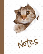 Cat Notebook, Notes, Jotter, Notebook, Lined Pages: 100 Lined Pages, Notebook / Journal