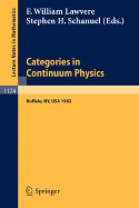 Categories in Continuum Physics: Lectures Given at a Workshop Held at Suny, Buffalo 1982