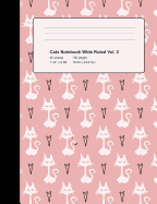 Cats Notebook Wide Ruled Vol 2: Lined Composition Book 100 Pages