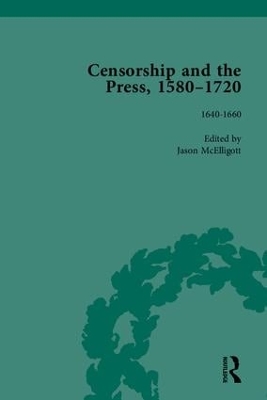 Censorship and the Press, 1580-1720 - Clegg, Cyndia Susan