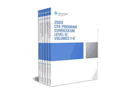 Cfa Program Curriculum 2020 Level III, Volumes 1 - 6, Box Set