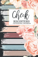 Check registers for personal checkbook: Check And Debit Card Log Book Account Payment Record Tracking Checkbook Registers Personal Checking Ledger Management Finance Budget Expense 6 Column
