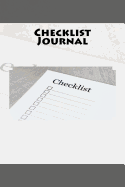 Checklist Journal: Practical Journal 150 Lined Pages