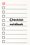 Checklist planner: checklist simple to-do lists to-do checklists for daily and weekly planning daily planner daily organizer 6x9 inch with 120 pages Cover Matte