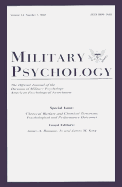 Chemical Warfare and Chemical Terrorism: Psychological and Performance Outcomes: A Special Issue of Military Psychology