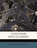 Chetham Miscellanies