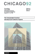 Chicago 1992: The Transcendent Function: Individual and Collective Aspects