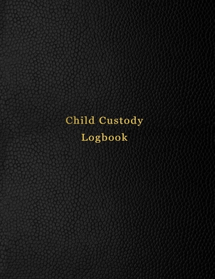 Child Custody Logbook: Record diary for custody battles and visitation rights Make note, log and track communication with this divorce notebook Black leather print design - Logbooks, Abatron