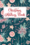 Christmas Address Book: Holiday Card List Book & Organizer