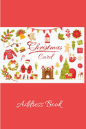 Christmas Card Address Book: Mailing Address Log Book and 10 Year Christmas Card Tracker With Tabs (Red)