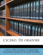 Cicero. De oratore