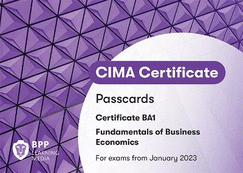 CIMA BA1 Fundamentals of Business Economics: Passcards