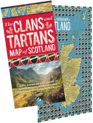 Clans and Tartans Map of Scotland - Books, Waverley