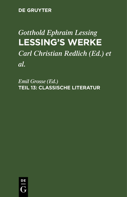 Classische Literatur - Grosse, Emil (Editor)