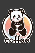 Coffee: 6 X 9 Coffee Panda Journal, 120 Lined Pages