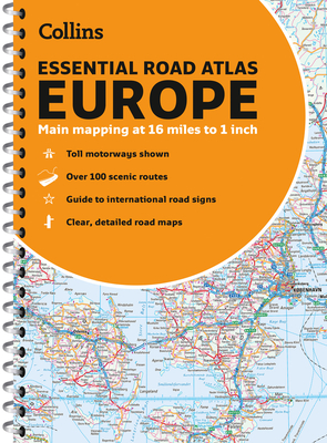 Collins Essential Road Atlas Europe: A4 Paperback - Collins Maps