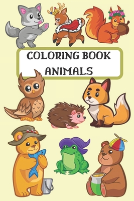 Coloring Book Animals: Children activity book for kids ages 2-10, boys and girls, easy coloring book - Notebooks, Amazing