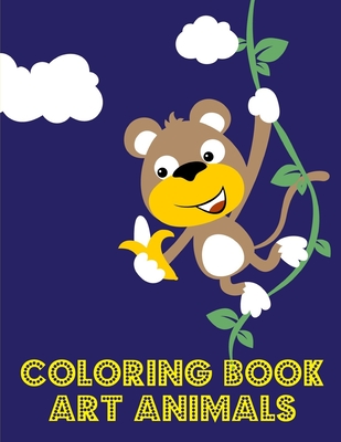 Coloring Book Art Animals: Fun, Easy, and Relaxing Coloring Pages for Animal Lovers - Mimo, J K