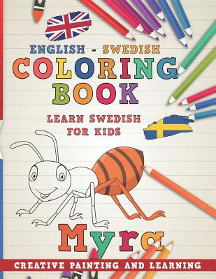 Coloring Book: English - Swedish I Learn Swedish for Kids I Creative Painting and Learning. - Nerdmediaen