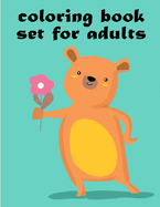 Coloring Book Set For Adults: Easy and Funny Animal Images