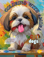 Coloring with Amora: Cute Dogs